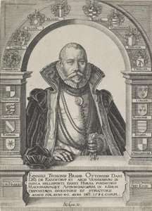 Ritratto di Tycho Brahe, astronomo (senza cappello) da Jacques Gheyn de Ii